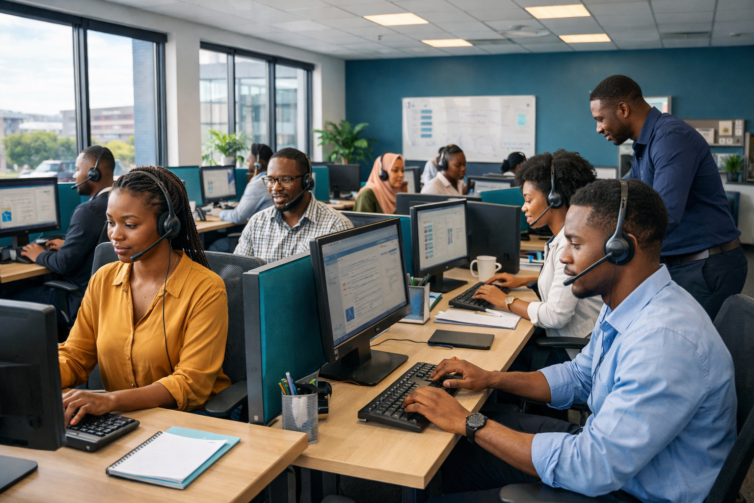 Contact center environment placeholder